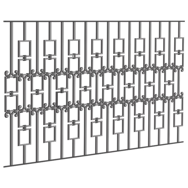 Gonzato Design GD302/3 Ferro Battuto Pannello Lamiera Intrecciata